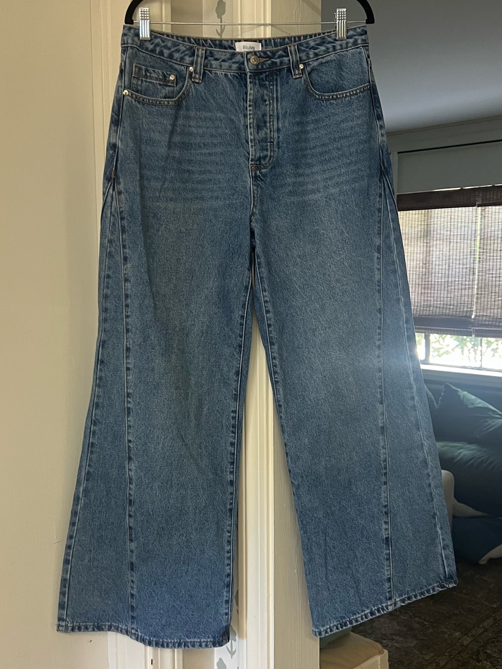 Shop Henly BluIvy Wide-Leg Jeans